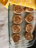 12 Cinnamon Rolls with cream cheese frosting