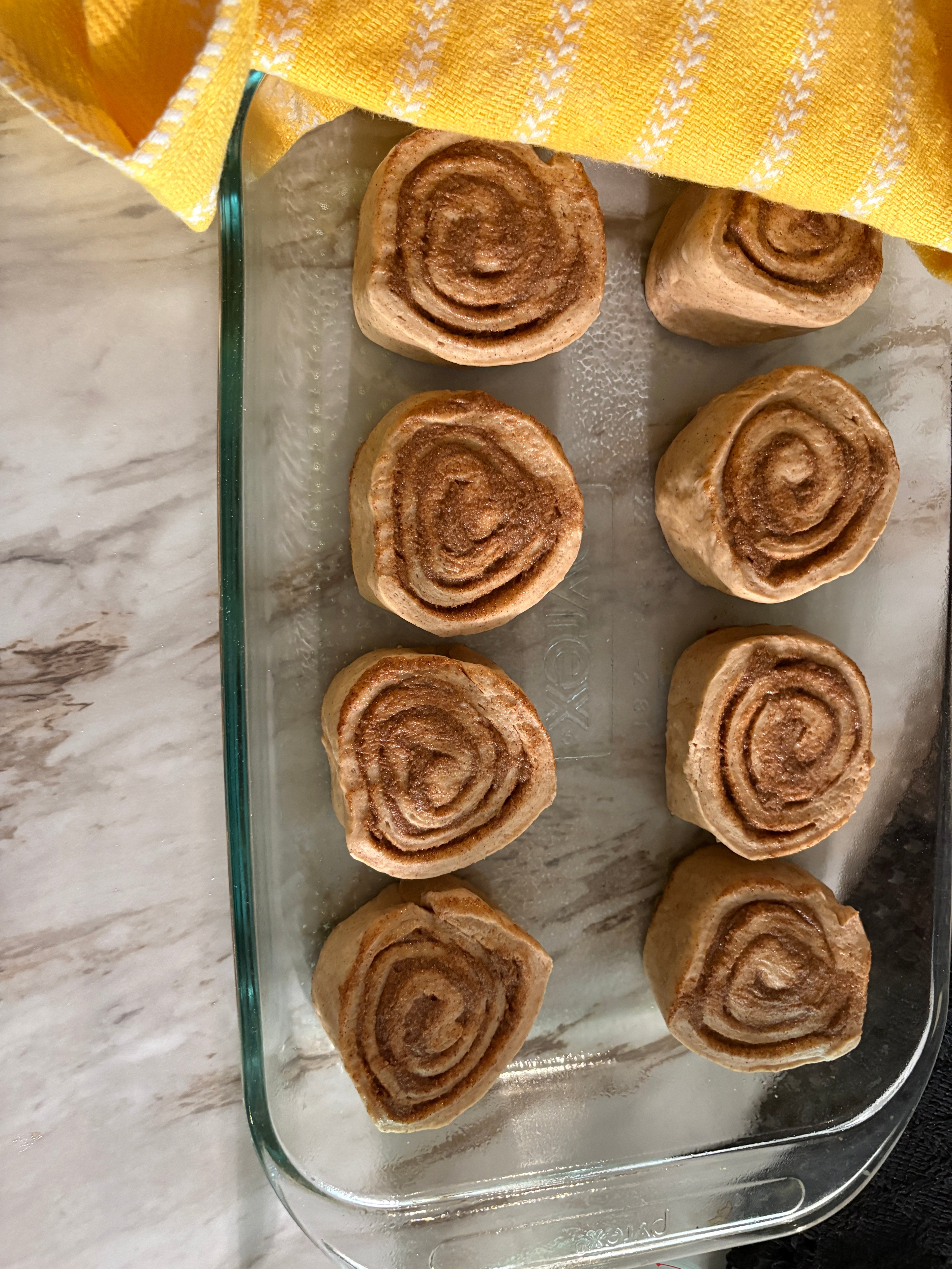 12 Cinnamon Rolls with cream cheese frosting