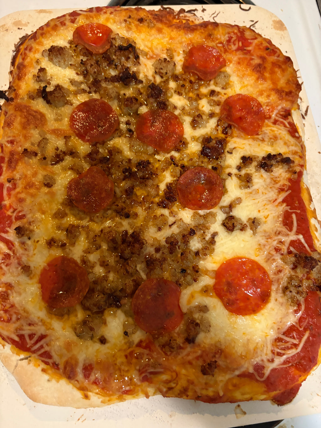 Yeast pizza dough